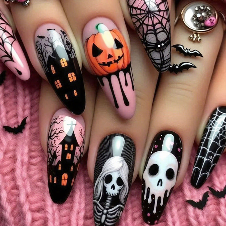 Halloween Themed Spooky Nail Art Kalsten