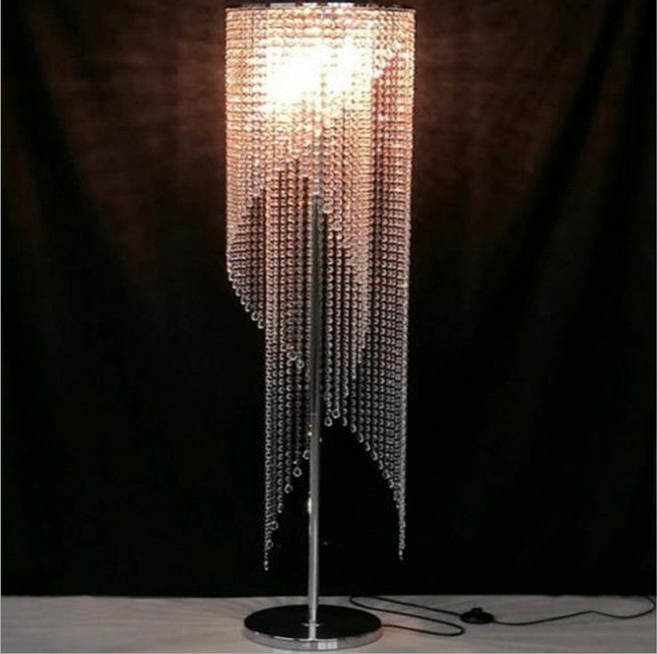 Elegant Crystal Beaded Floor Lamp