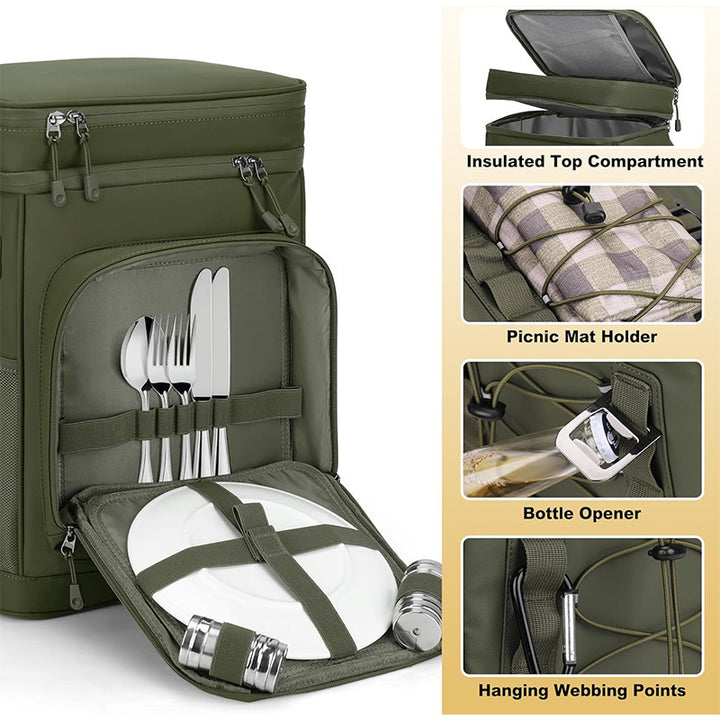 Insulated multipurpose backpack with ergonomic carrying system Kalsten