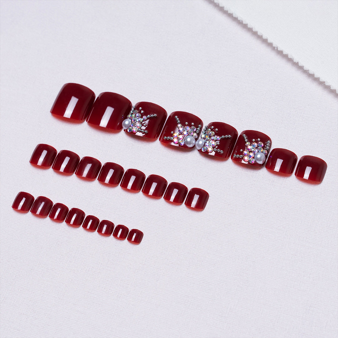 Decorative Rhinestone Pedicure Nail Art  1791110369