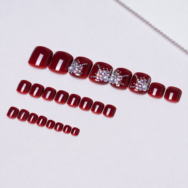 Decorative Rhinestone Pedicure Nail Art  1791110369