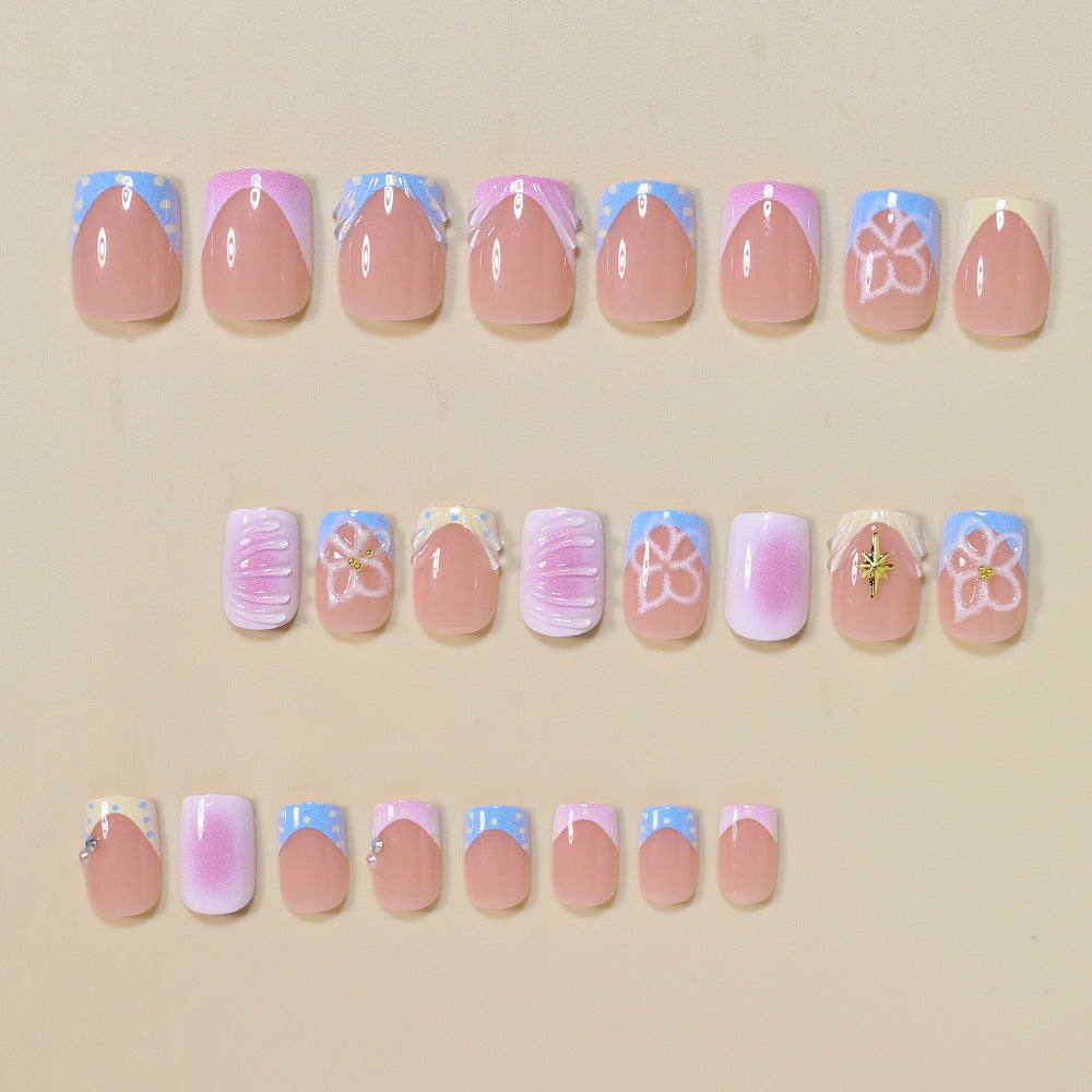 Artistic French Style Press-On Nails Kalsten