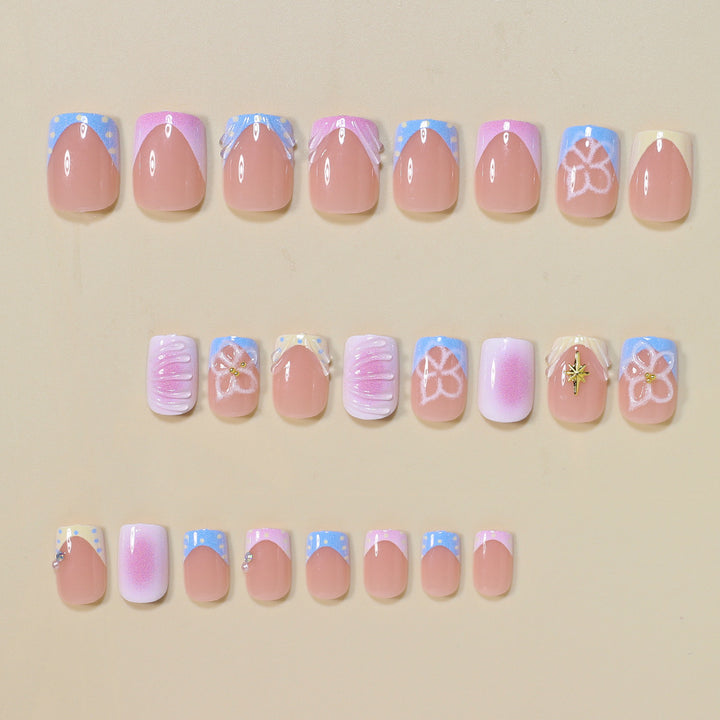 Artistic French Style Press-On Nails Kalsten