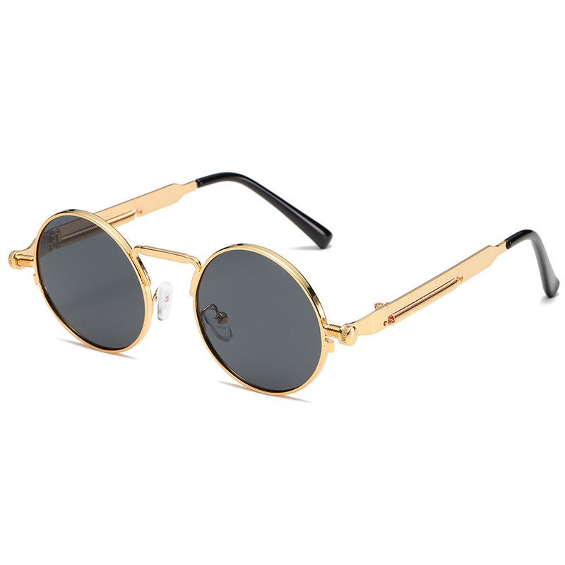 Women's fashionable round sunglasses with precise metal frame Kalsten