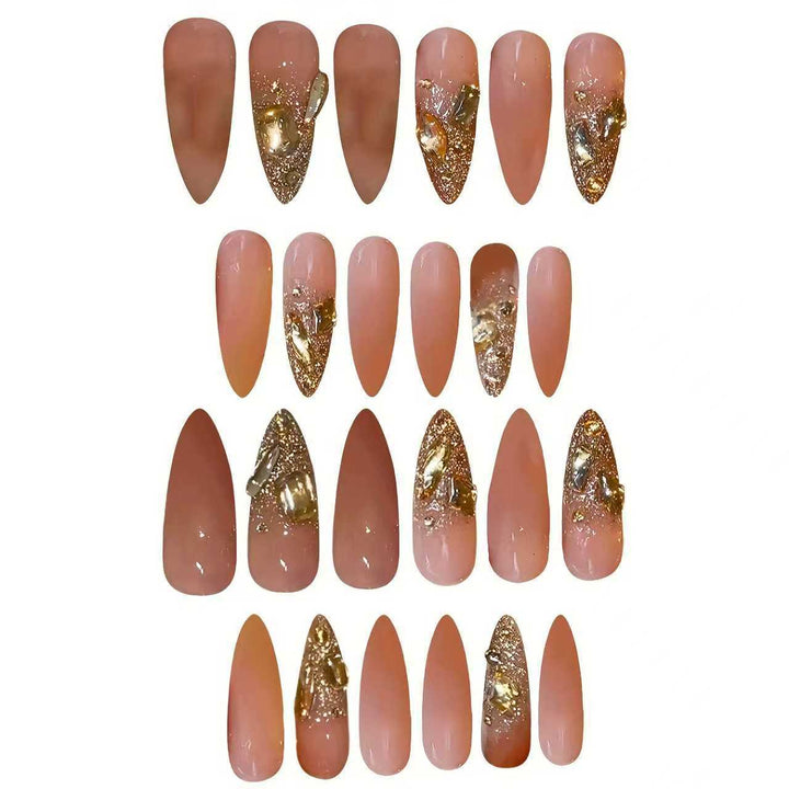 Luxury Glittering Nail Extensions Kalsten