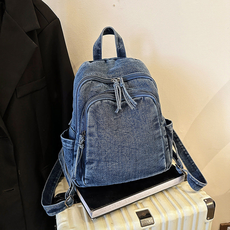 Durable Denim Backpack Kalsten