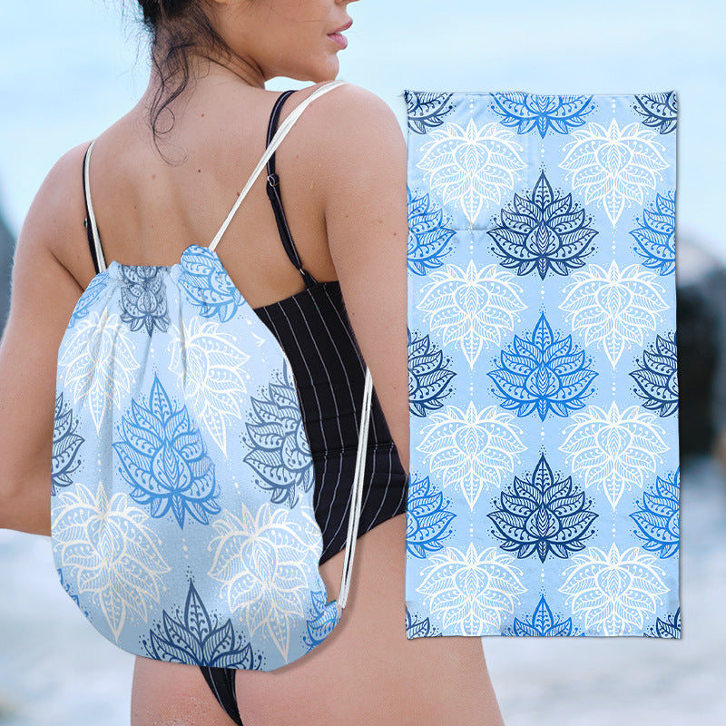 Tote bag in stylish lotus design Kalsten