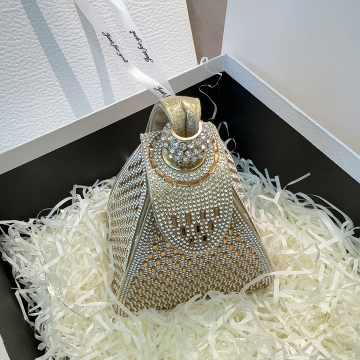 Geometric Mesh Evening Handbag