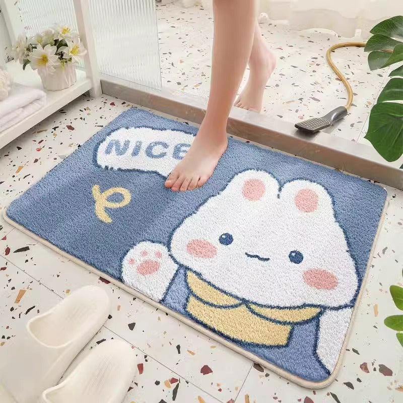 Cute Cartoon Bear Bath Mat