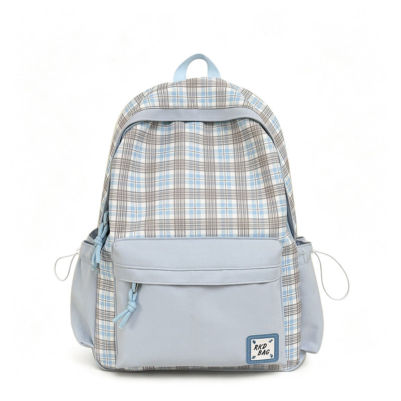 Checked Patterned Backpack Kalsten