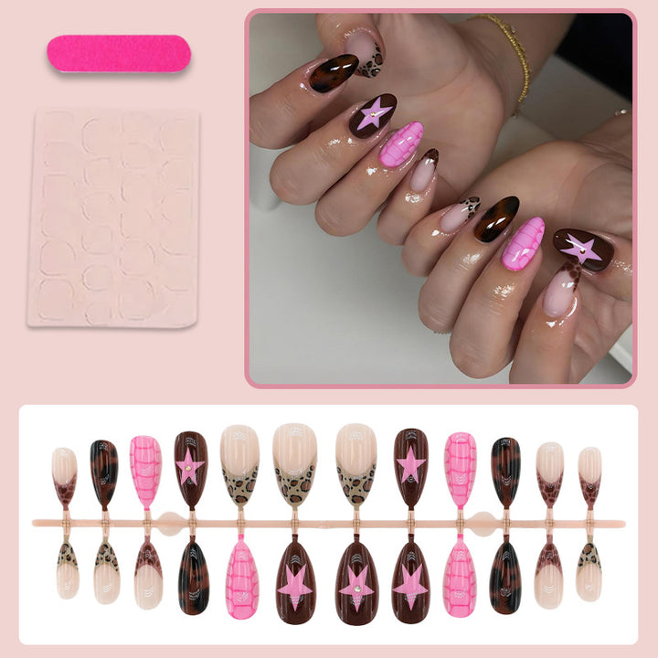 Artificial Nail Set with Creative Animal and Star Motifs Kalsten