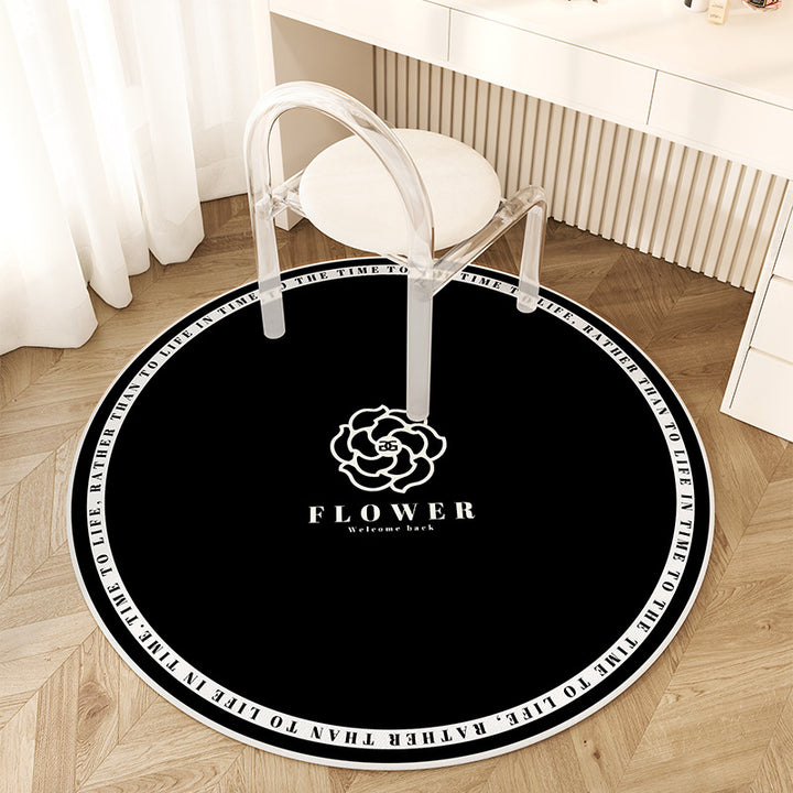 Artistic Round Area Rug for Indoor Home Decor