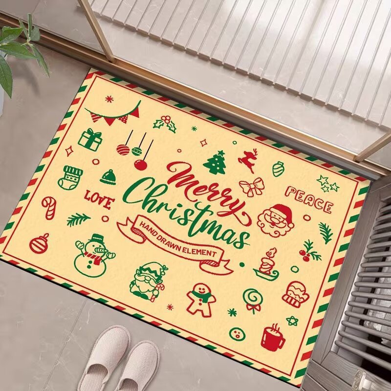Festive Holiday Welcome Mat