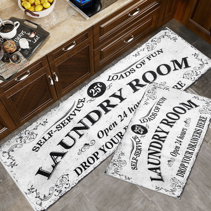 Vintage-Inspired Laundry Room Area Mat Kalsten