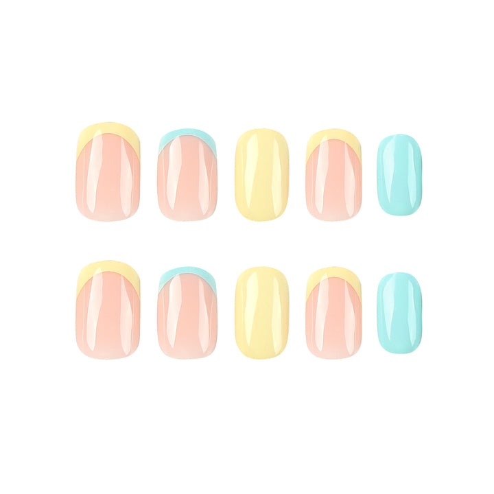 Artful Nail Art with Colorful Tips Kalsten