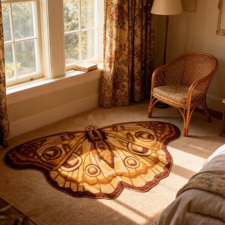Artistic Butterfly-Shaped Floor Mat for Home