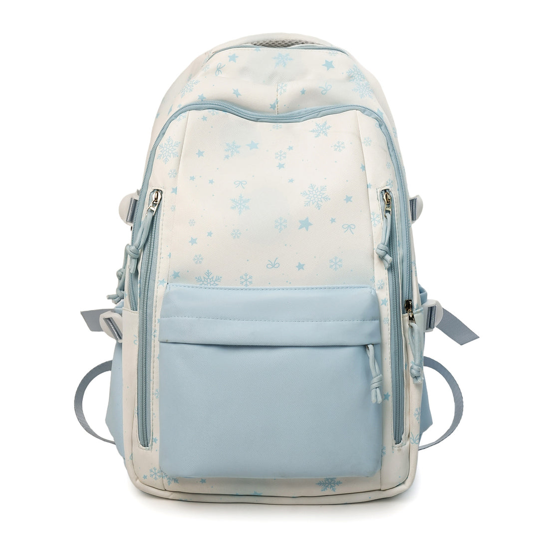 Backpack with Elegant, Floral Design and Many Compartments Kalsten
