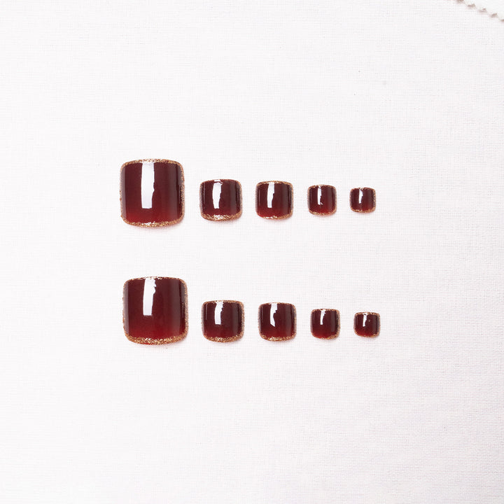 Glamorous Gel Pedicure Nail Art