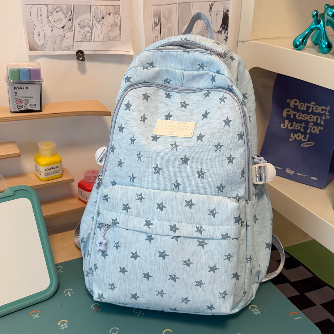 Fun Star-Printed School Backpack Kalsten