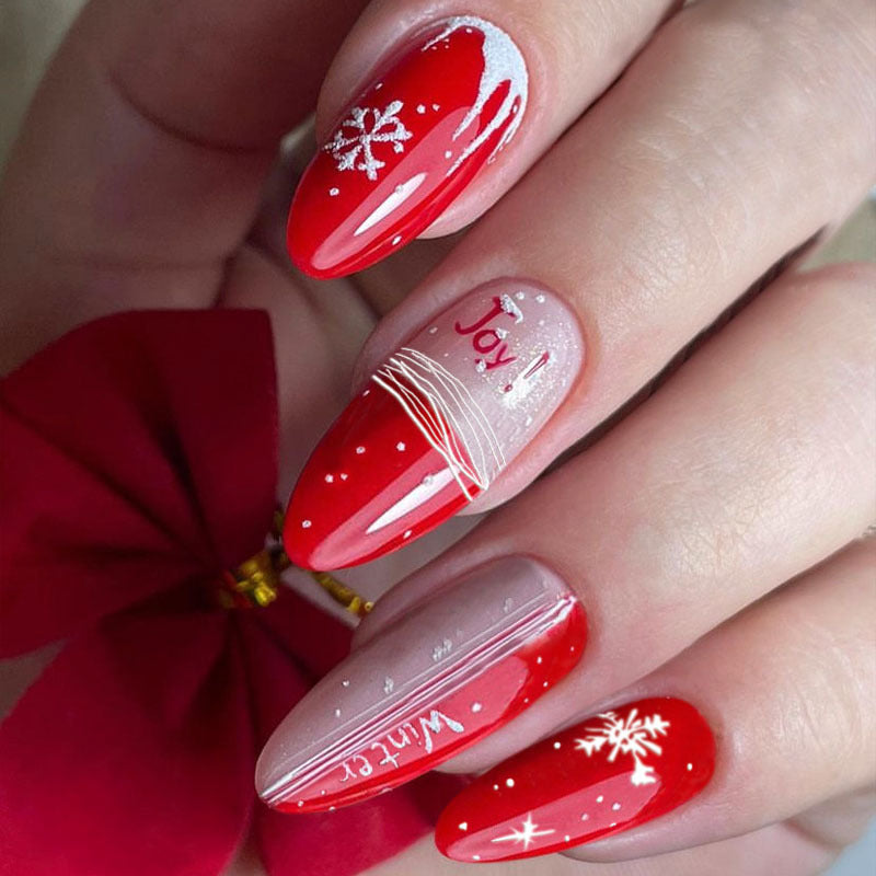Festive Themed Press-On Nail Art Set Kalsten
