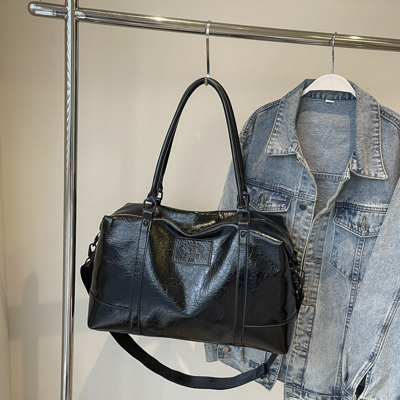 Leather Travel Duffle Bag