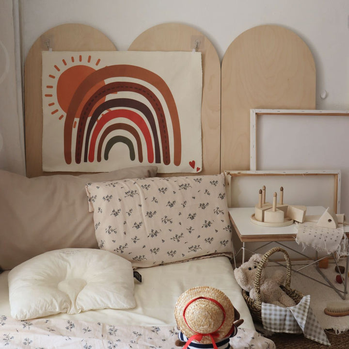 Retro Rainbow Cotton Wall Hanging Tapestry