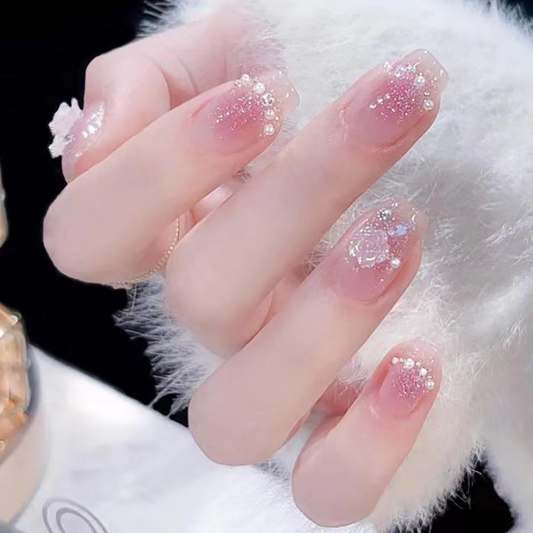 Elegant Rhinestone Nail Art