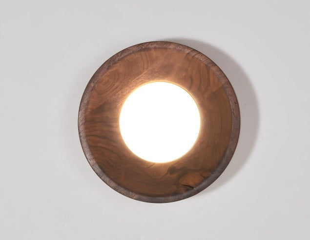 Modern Round Wooden Ceiling Light Fixture