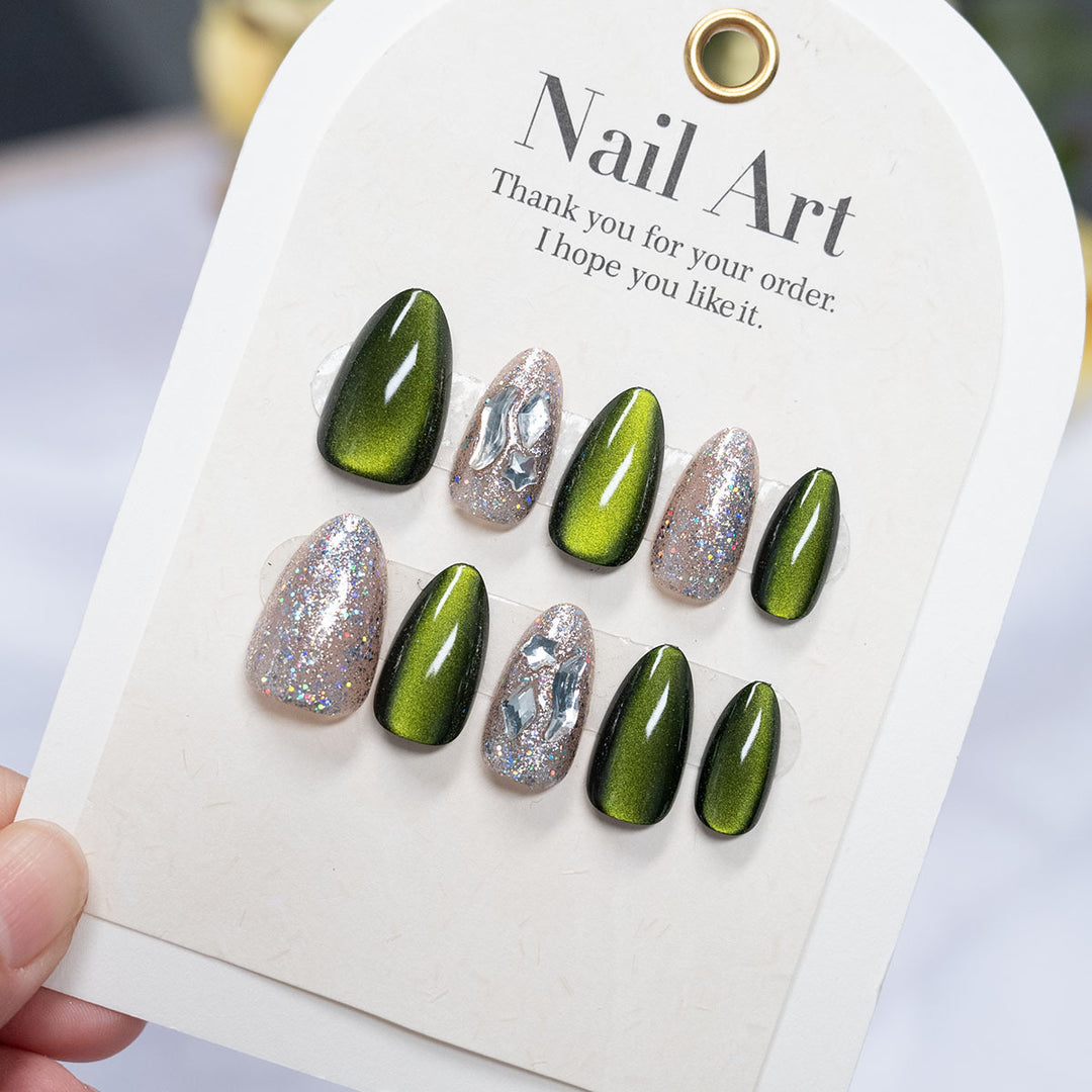 High Shine Press-On Nail Art