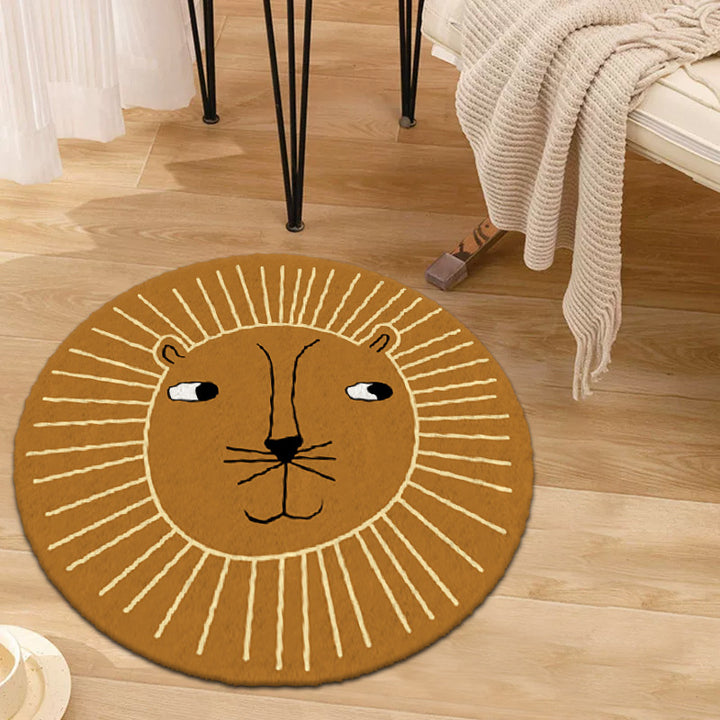 Educational Alphabet Round Rug