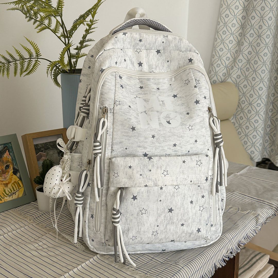 Stylish Star-Embellished Casual Backpack Kalsten 1791206135