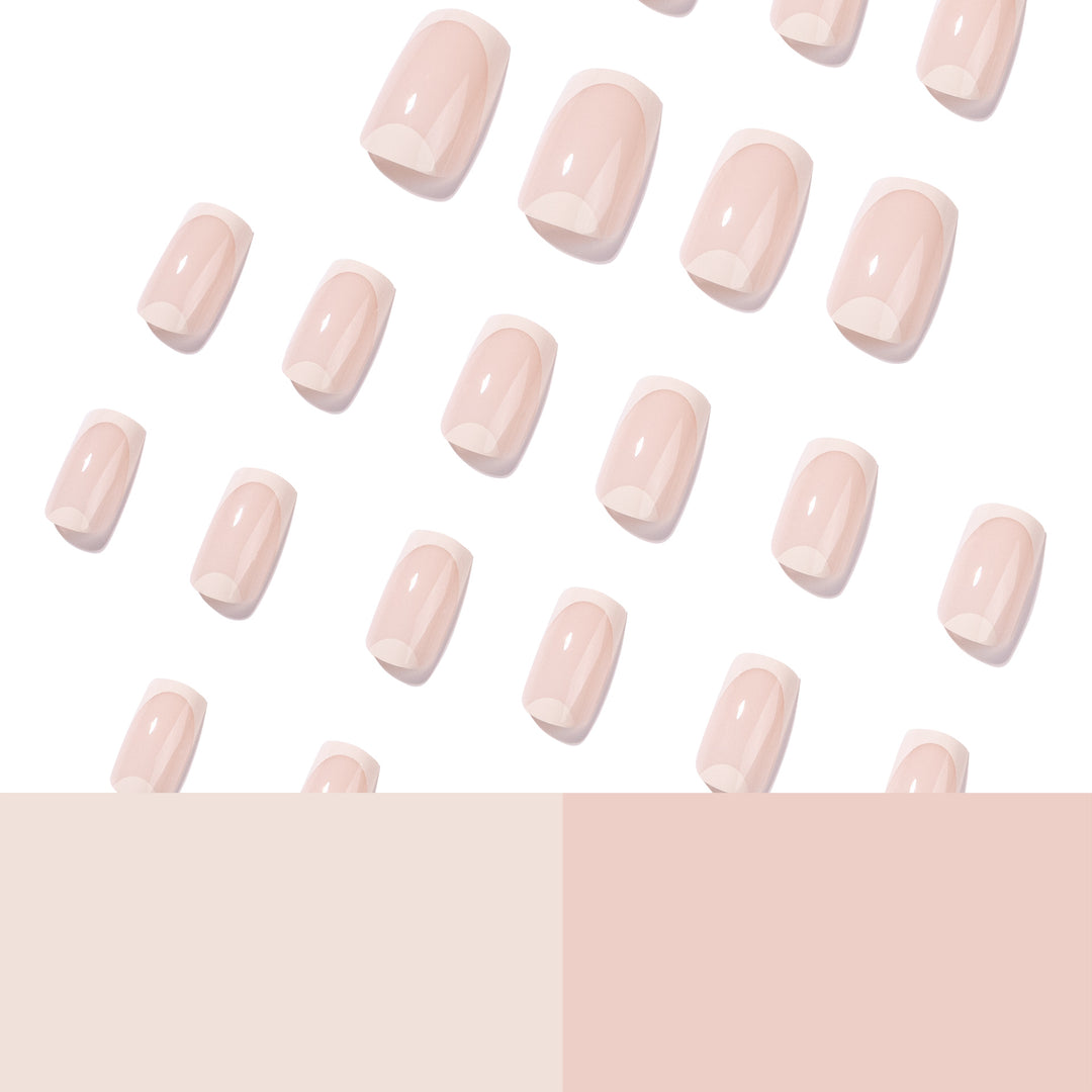 Elegant Nail Art with Translucent French Tip Kalsten