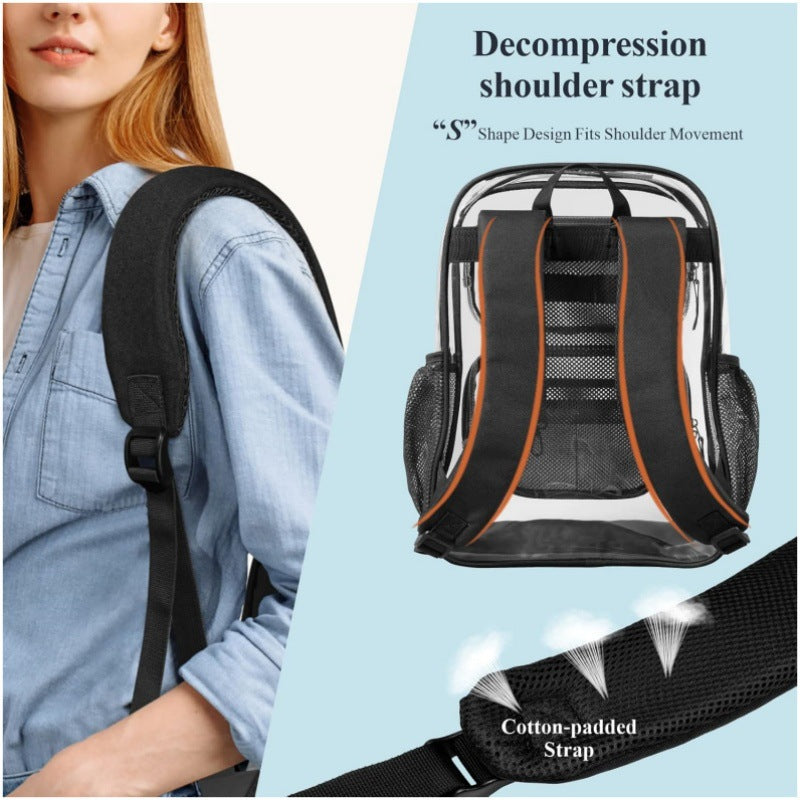 Transparent school backpack Kalsten