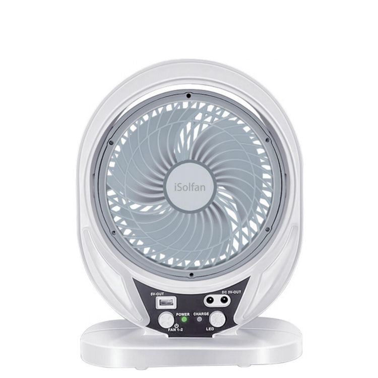 Women Portable Solar Fan with Integrated LED Lighting and USB Connection Kalsten