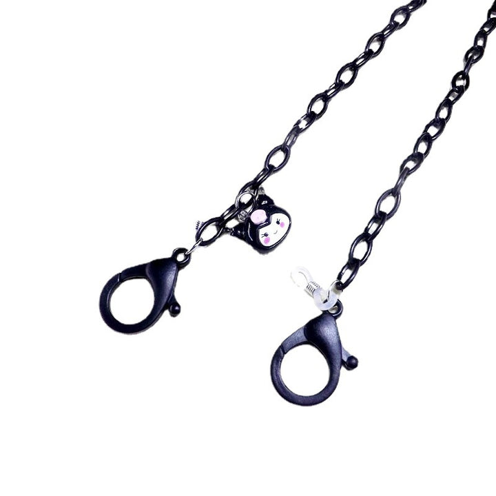 Playful glasses holder chain made of transparent material Kalsten