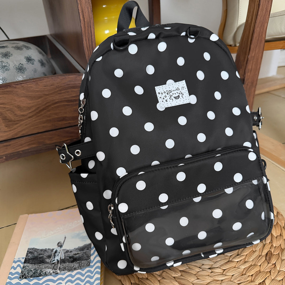 Polka Dot Patterned School Backpack Kalsten