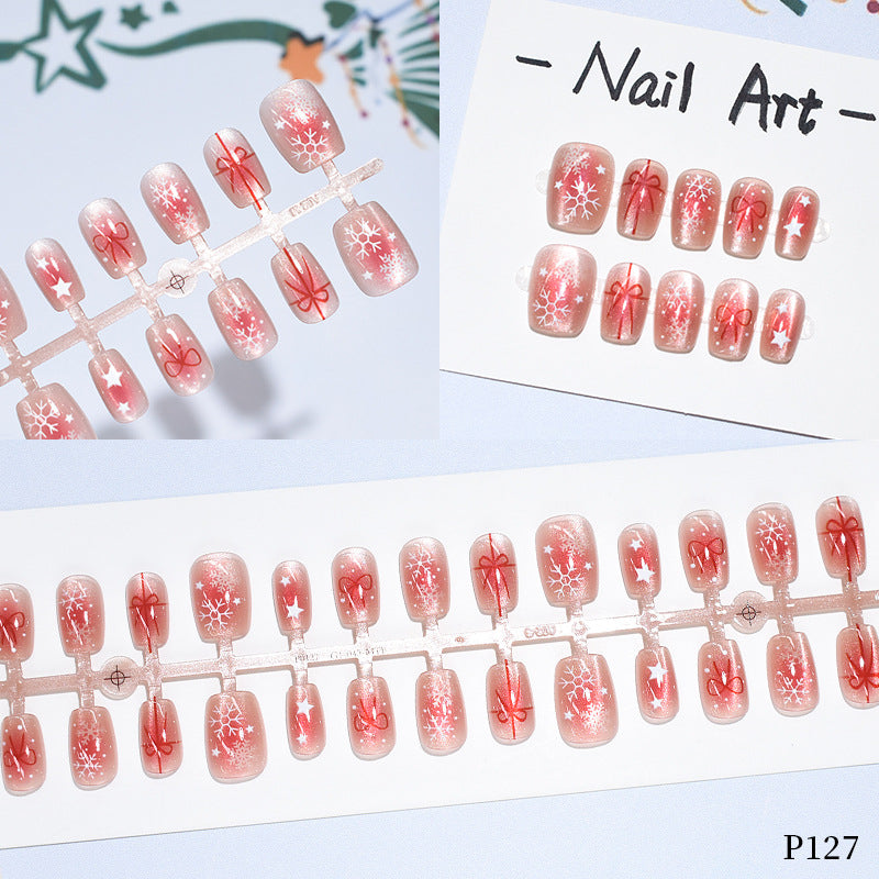 Holiday-Themed Press-On Nail Art Set Kalsten