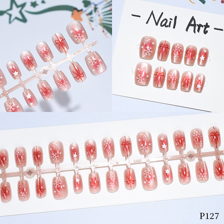 Holiday-Themed Press-On Nail Art Set Kalsten