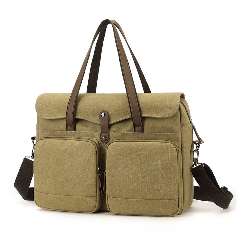 Stylish Canvas Briefcase Kalsten