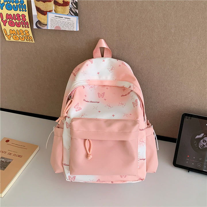 Butterfly Print Backpack Kalsten