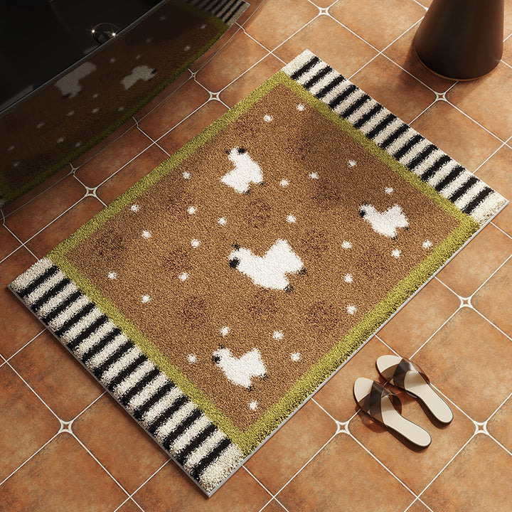 Geometric Patterned Non-Slip Bath Mat Kalsten