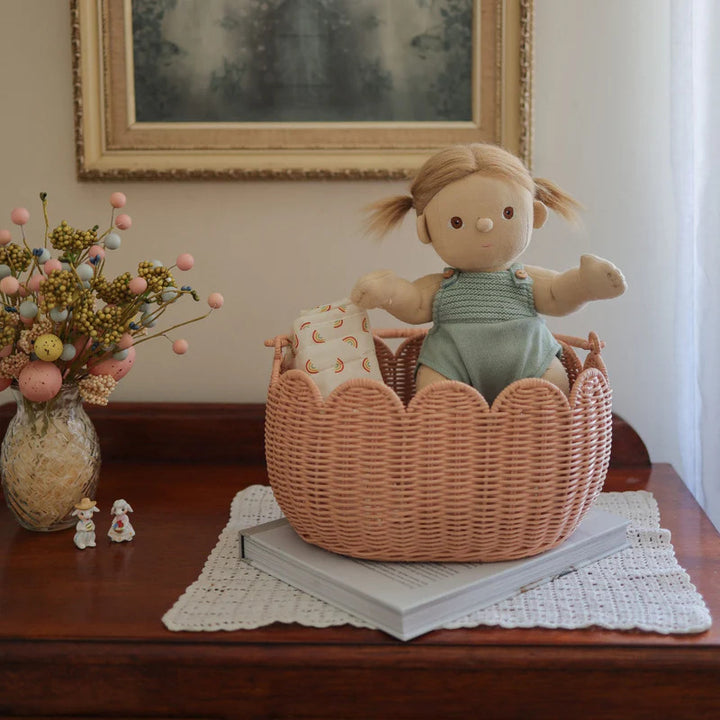 Handmade storage basket for dolls Kalsten