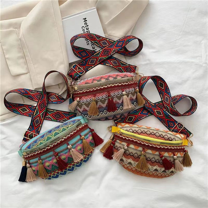 Colorful Embroidered Crossbody Bag Kalsten