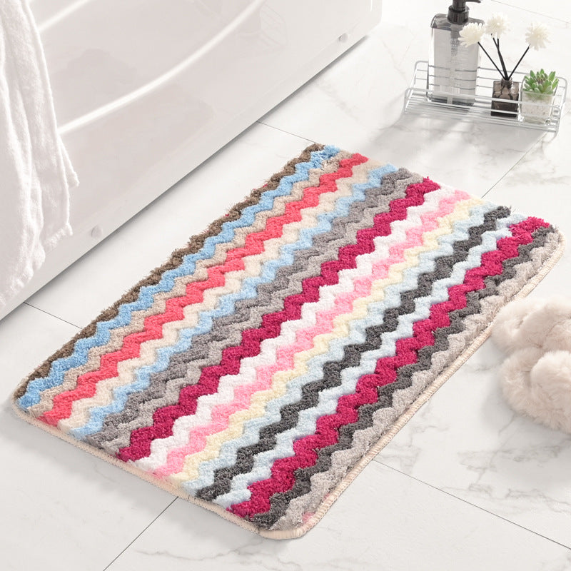 Fringed Chevron Bath Mat Kalsten