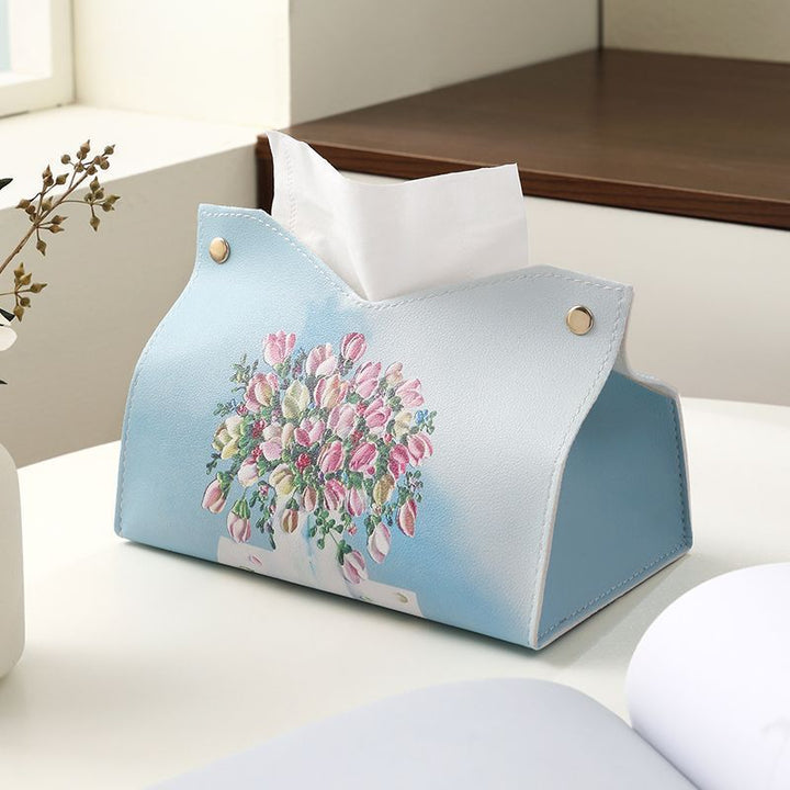Decorative Floral Design Tissue Box Cover Kalsten