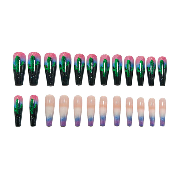 Creative Nail Art with Cactus Design Kalsten