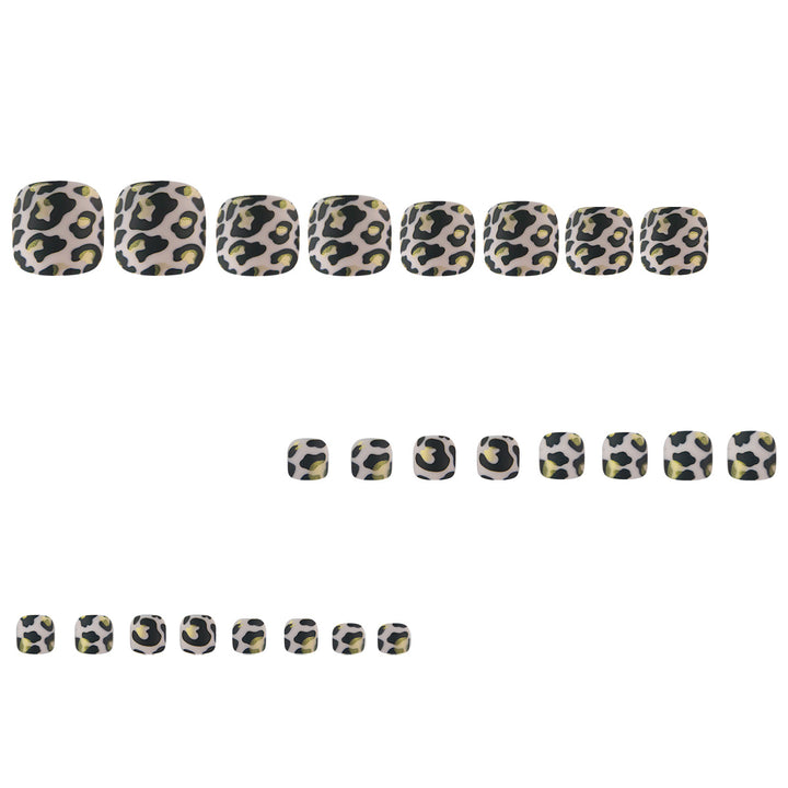 Artistic Leopard Print Toe Nail Art Kalsten
