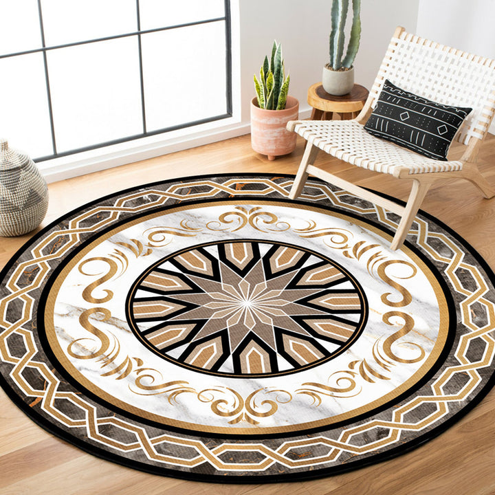 Elegant Round Area Rug Kalsten