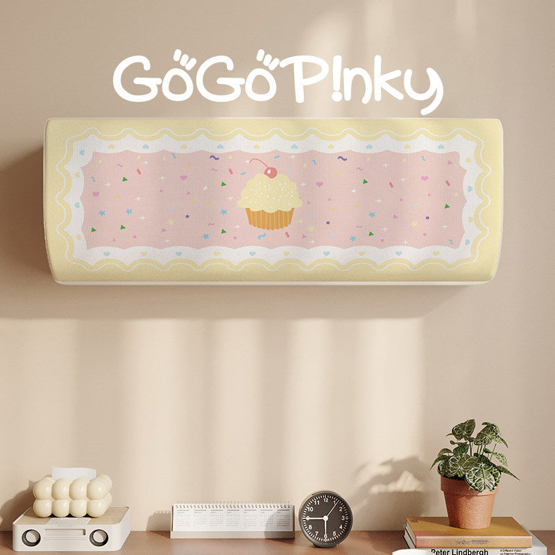 Decorative Air Conditioner Dust Cover Panel with Cupcake Motif