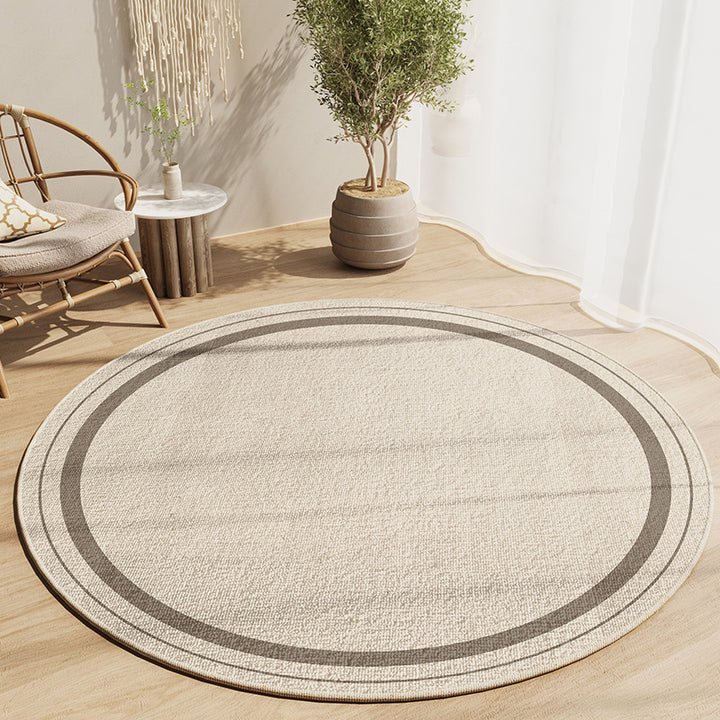 Round Textured Area Rug